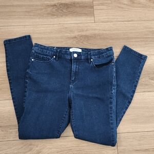 Ellen Tracy Navy Women's Refined Mid Rise Skinny Jeans, Size 8